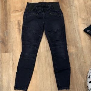 Gap Maternity moto jeans